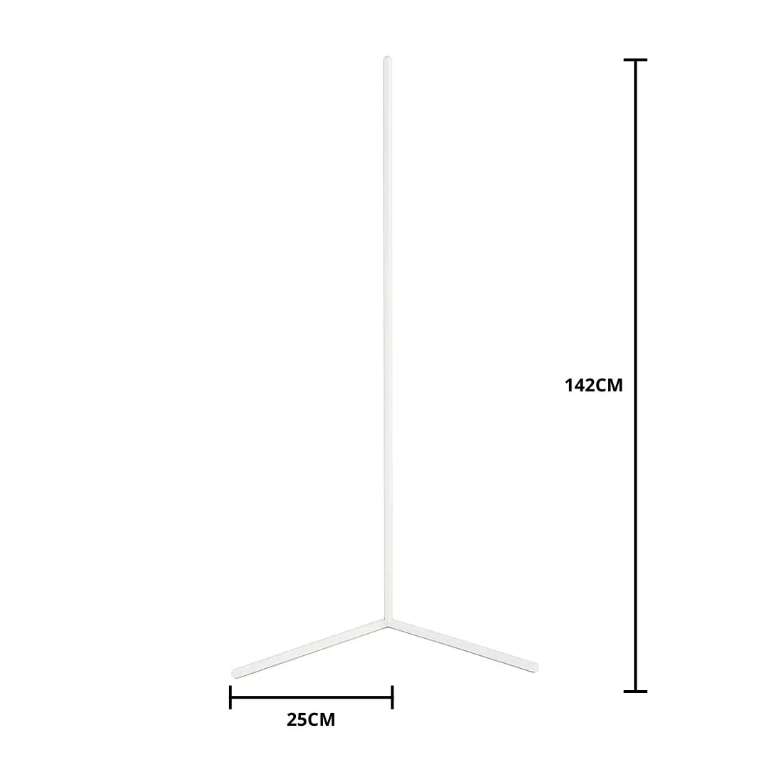 Minimalistische RGB-LED-Eckstehleuchte, dimmbar mit Fernbedienung